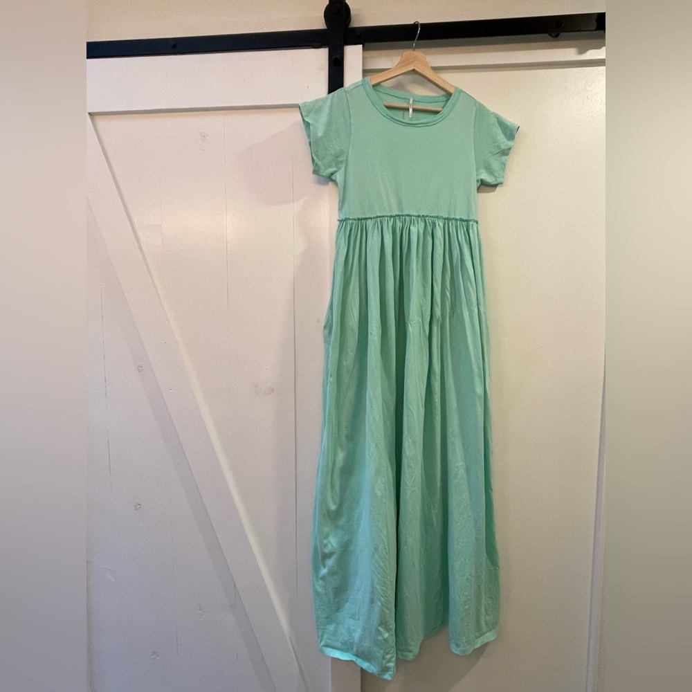 Free people maxi mint green dress